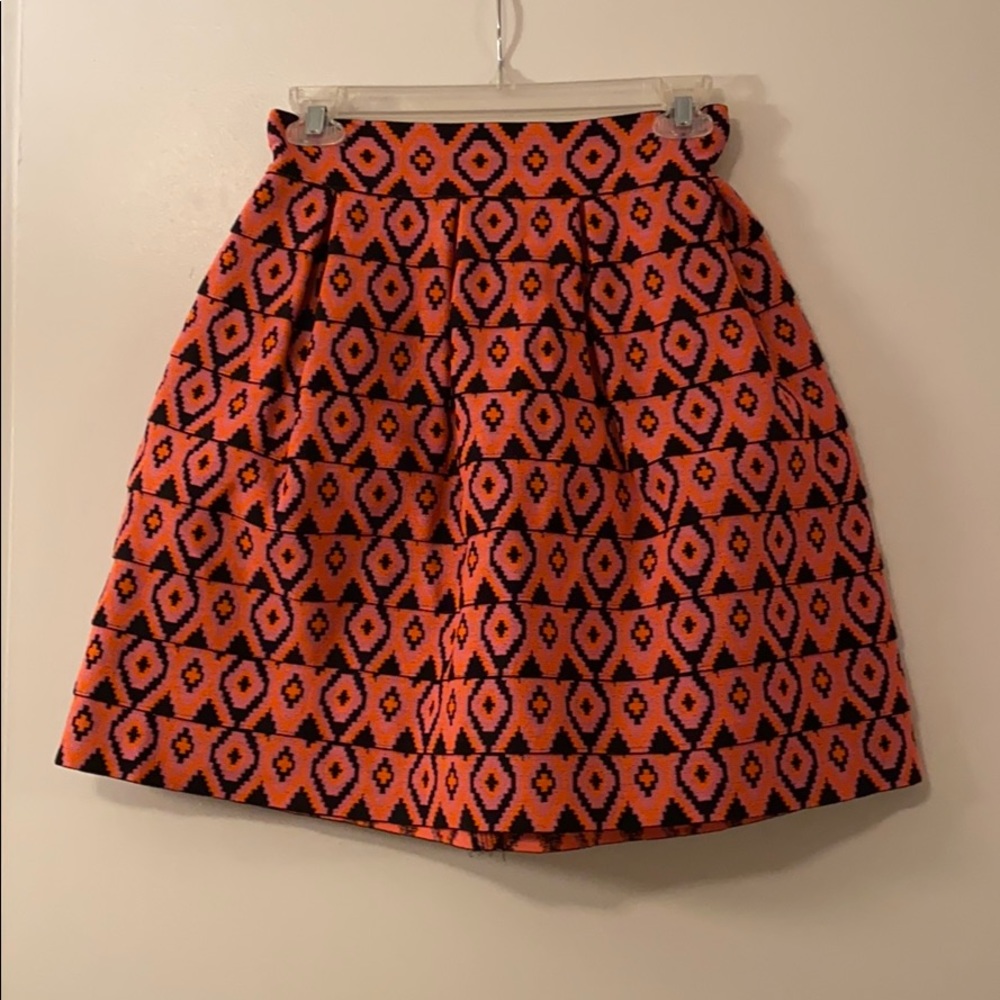 Aztec design mini-skirt